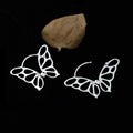 New Arrivals Fashion Temperament  Silver Color Butterfly Ear Buckle Huggie Hoop  Earrings For Women Girls Elegant Accessories