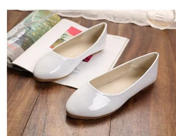 Women Yellow Purple Flats Hand-Made Deep Green Slip-Ons Wide Fits Mujer De 48 33 Round Toe Shiny Tacon Daily Shoes New Arrivals