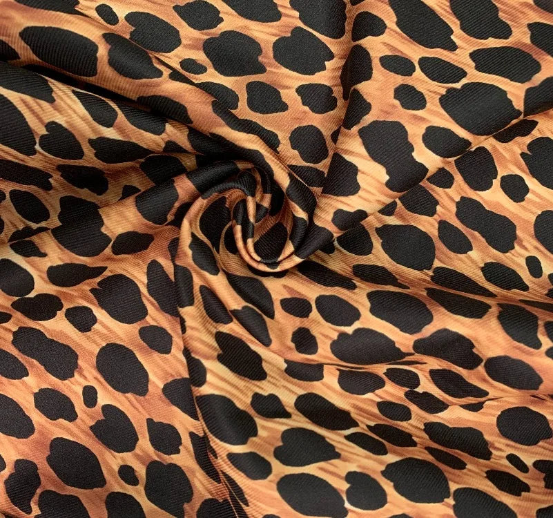 UOOZEE Women High Street Leopard Printed Pants 2025 New Arrivals Casual Loose Split-Front High-Waist Wide Leg Trousers Bottoms
