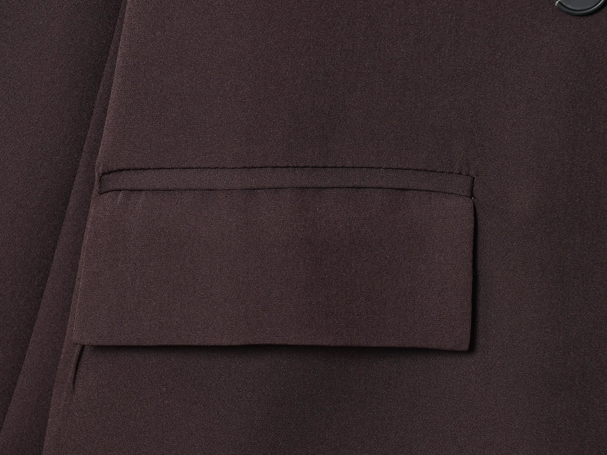 KONDALA Elegant Commute Double-breasted Blazer Women Vintage Brown Buttons Blazer 2026 Spring Summer Trendy Office Lady Blazer