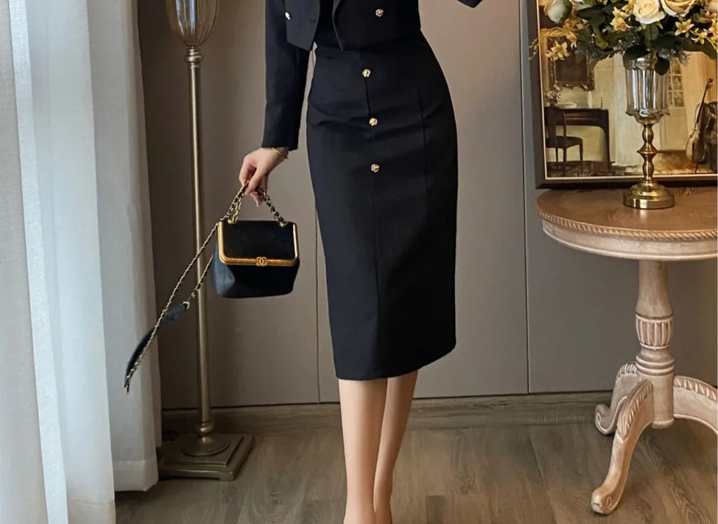 Long Sleeve Suits 2 Pieces Sets for Women Sexy Woman Outfit Office Clothing New Arrivals Vintage Festival Y2k Clothes Matching