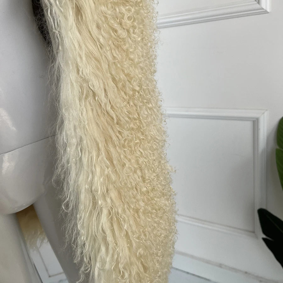 Women's Lamb Fur Vest Real Sheepskin Vest Mongolia Sheep Fur Vests Female Winter Clothing 2024 Fashion New Arrivals