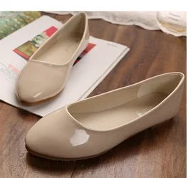 Women Yellow Purple Flats Hand-Made Deep Green Slip-Ons Wide Fits Mujer De 48 33 Round Toe Shiny Tacon Daily Shoes New Arrivals