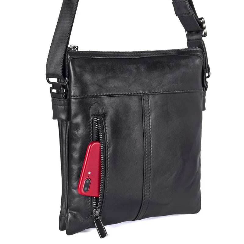 Luxury Fashion Men's Leather Shoulder Bag Crossbody Bag genuine leather messenger bag new arrivals 2023 Satchel for male mini