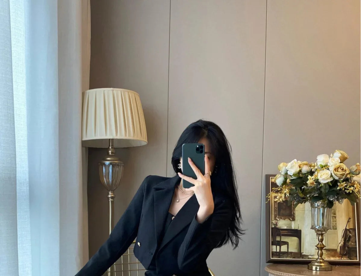 Long Sleeve Suits 2 Pieces Sets for Women Sexy Woman Outfit Office Clothing New Arrivals Vintage Festival Y2k Clothes Matching