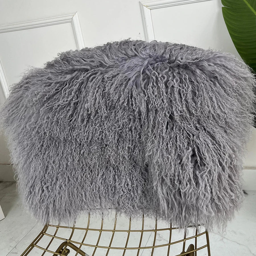 Women's Lamb Fur Vest Real Sheepskin Vest Mongolia Sheep Fur Vests Female Winter Clothing 2024 Fashion New Arrivals