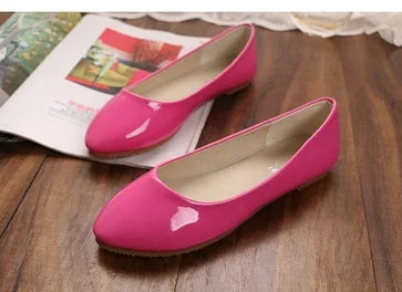 Women Yellow Purple Flats Hand-Made Deep Green Slip-Ons Wide Fits Mujer De 48 33 Round Toe Shiny Tacon Daily Shoes New Arrivals
