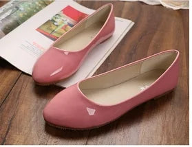 Women Yellow Purple Flats Hand-Made Deep Green Slip-Ons Wide Fits Mujer De 48 33 Round Toe Shiny Tacon Daily Shoes New Arrivals